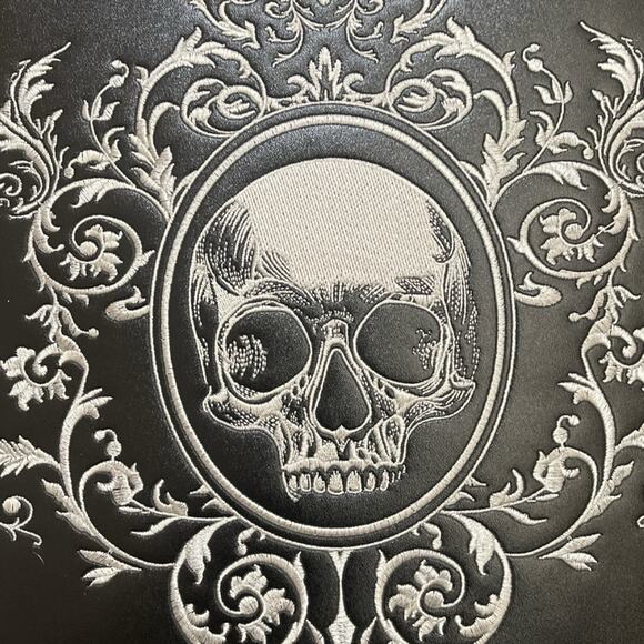 NWOT Widow x Dolls Kill whatnot Exclusive Black Coffin Skull Bag Goth Vampire - Picture 2 of 6